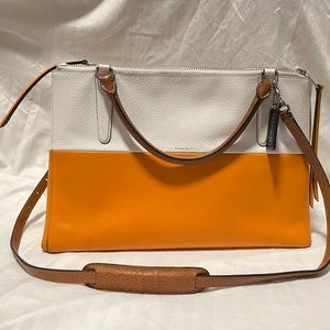Coach Borough Colorblock Satchel in Boarskin Leather